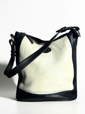 BODHI Two-Tone Leather Hobo Shoulder Bag